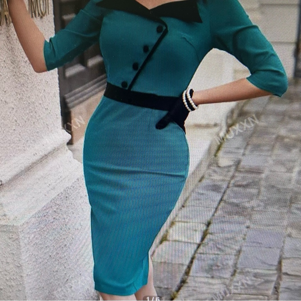 Plus Size Green Bateau Neck Raglan Sleeve Dress